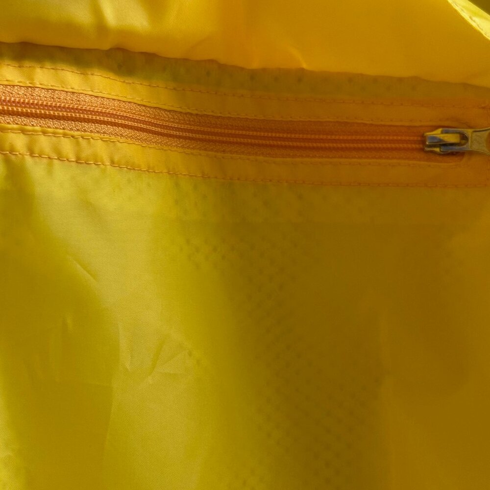 Quarter zip windbreaker with hood, yellow size 4XLT - Picture 2 of 4
